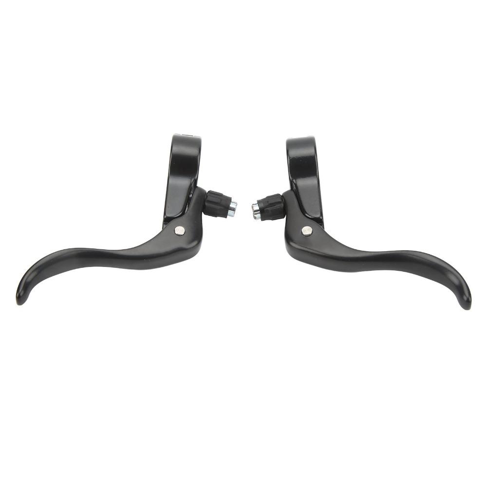 1 Pair Aluminum Alloy Bike Brake Lever 22.2/31.8mm Diameter Bike Brake Level Handles Stable Braking