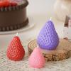 Reusable Silicone Strawberry Shaped Mold 3D Aromatherapy Candle Wax Mold Diy Candle And Soap For All Skill Levels