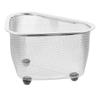 1pc Sink Triangle Drain Basket Stainless Steel Kitchen Residue Filter Net Basket Leakage Wash Vegetable Basket Storage Shelf
