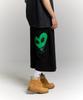 PHILIPPAKER Bermuda Giant One-Pleat Sweatshirt Crotch-Length Pants Lovelyon Black