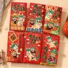 6pcs Blessing 2026 Horse Year Red Envelopes Chinese Style Money Envelope  Spring Festival
