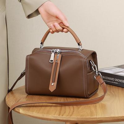 Bags Women's Bags Autumn and Winter New High-end Textured Messenger Bags Leather Large-capacity Shoulder Pillow Bags Bags