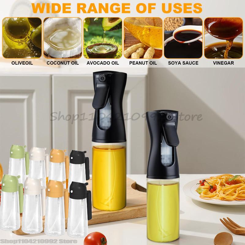 Oil Sprayer for Cooking Olive Oil Dispenser Bottle for Kitchen with Stickers,Food-grade Oil Mister  Cooking Oil Spray Bottle