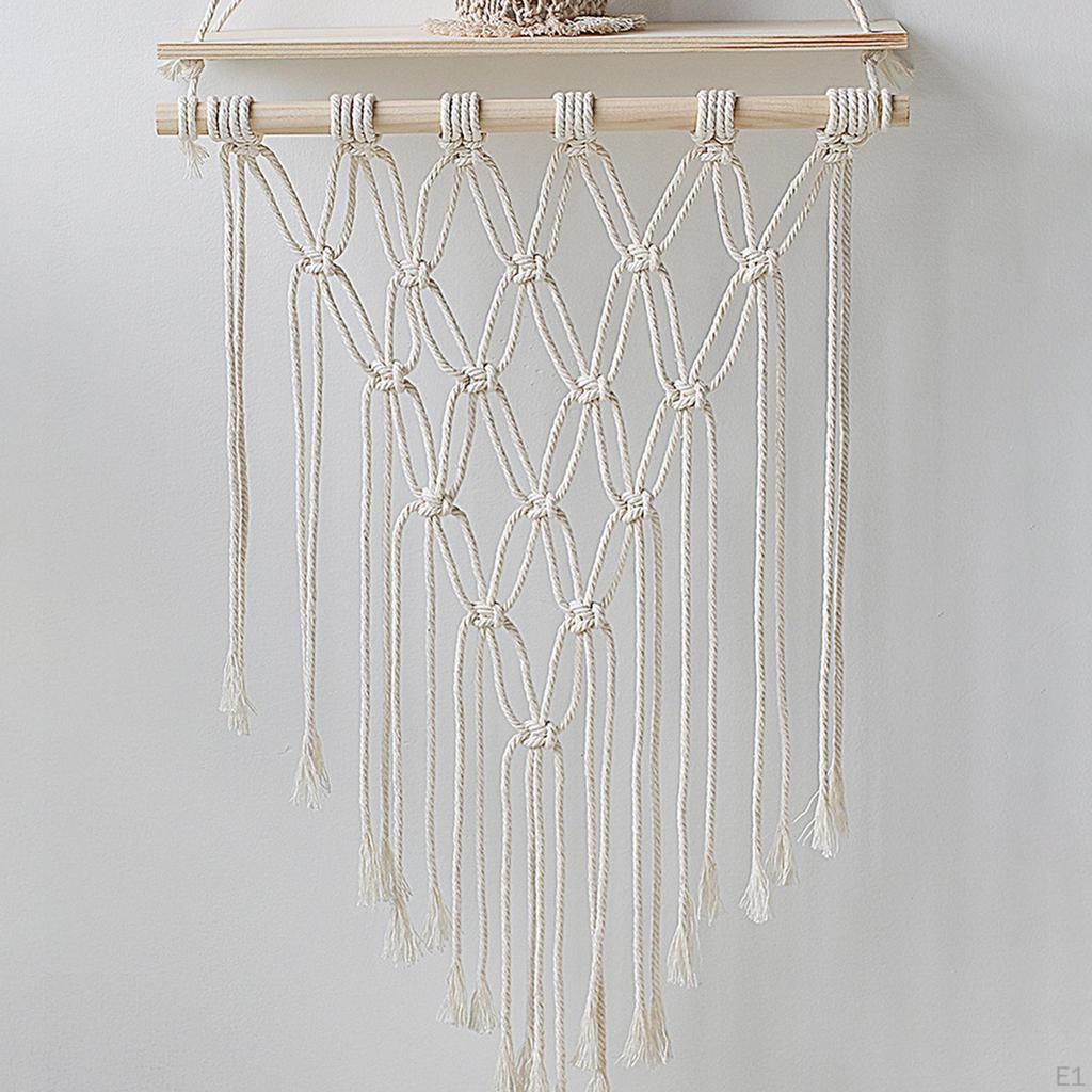 Wall Shelf Macrame Hanging Woven decor for Home Wedding Bedroom