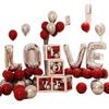 Aluminum Foil Balloon Wedding Decoration: Transparent Box Set