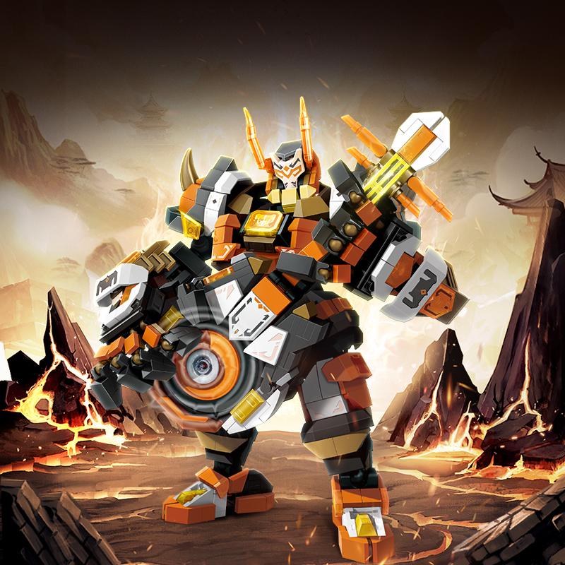 Sembo Non Toxique Créatif Assemblage Méca Briques de Construction Moc Robot Modèle Style Chinois Briques Ornements de Collection Jouets pour Enfants Cadeaux Pour Enfants