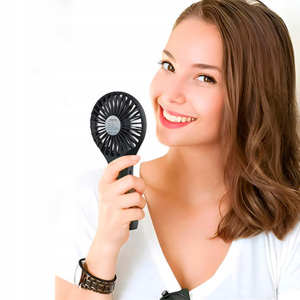 Mini Standing Fan Portable Hand Fan with Stand for Desk