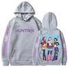 Women's Printed Round Neck Pullover Sweatshirt Hooded Drawstring Sweatshirt Top