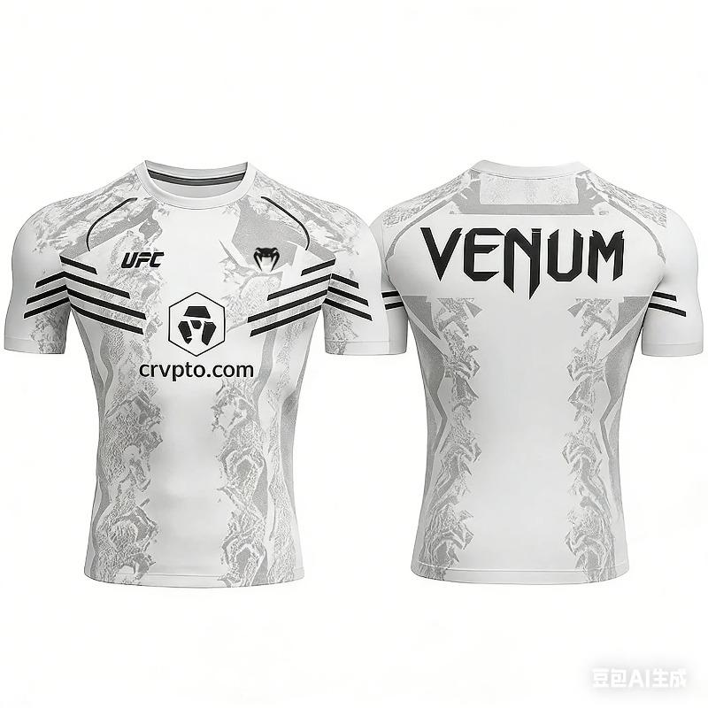UFC Herren Soft-Touch Sport-T-Shirt Atmungsaktiv Schnelltrocknend Rundhals Kurzarm Lässiges Fitness-Top für MMA Boxen Athleten S