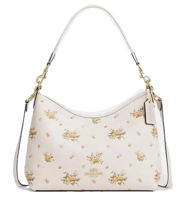 

Coach Laurel Leather Shoulder Bag for Women (Chalk Multi) (Outlet Item)
