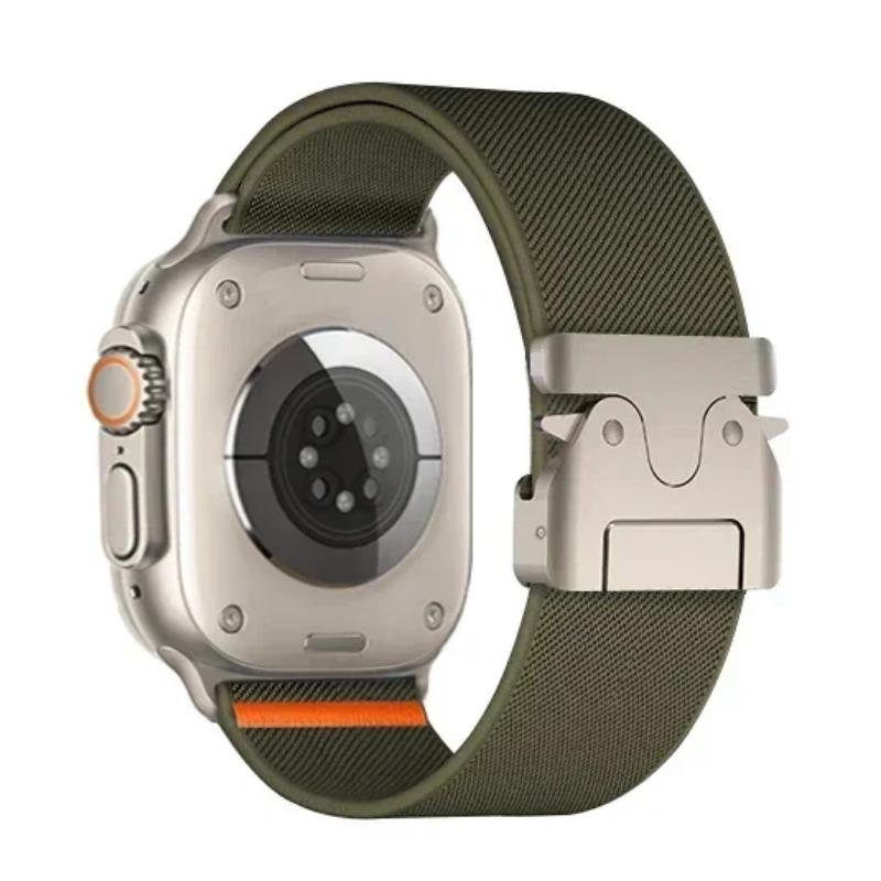 Nylon Strap for Apple Watch Ultra Band 49mm 11 10 9 8 7 46mm 45 41 44 40mm 42mm Braided Elastic Bracelet for IWatch Series 6 SE 5 4