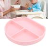 Baby Plates Silicone Divided Plate Dishwasher Microwave Washable Safe Toddlers Kids Plates