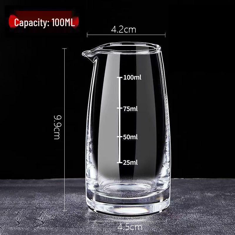 Thickened Glass Baijiu Dispenser Set with Scale