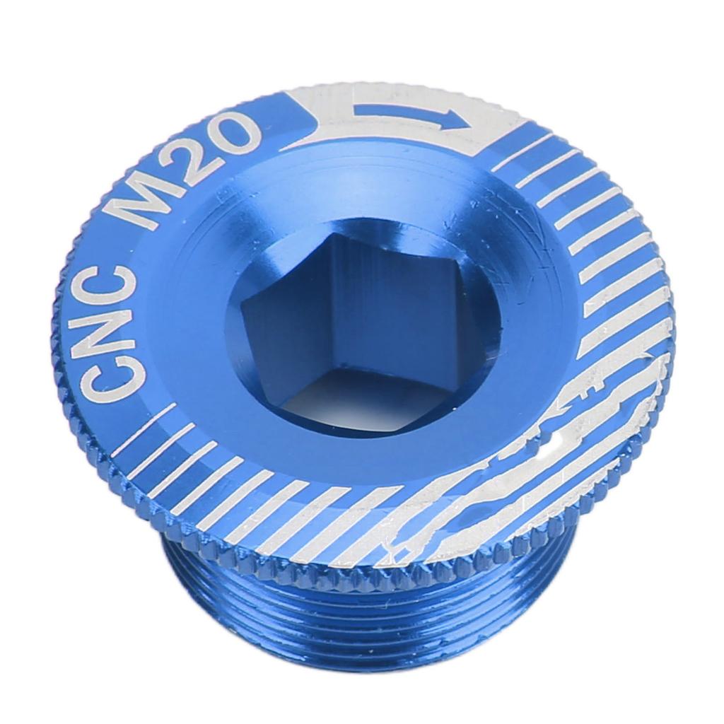 Șuruburi braț pedalier bicicletă Aliaj de aluminiu Șurub fixare pedalier M20 Șuruburi braț pedalier bicicletă M20 Albastru