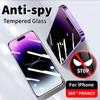 Privacy / Anti Blue Light Privacy / Matte Privacy Tempered Glass Screen Protector Film For iPhone 16 Plus 15 14 13 12 mini 11 Pro Max XS Max XR X