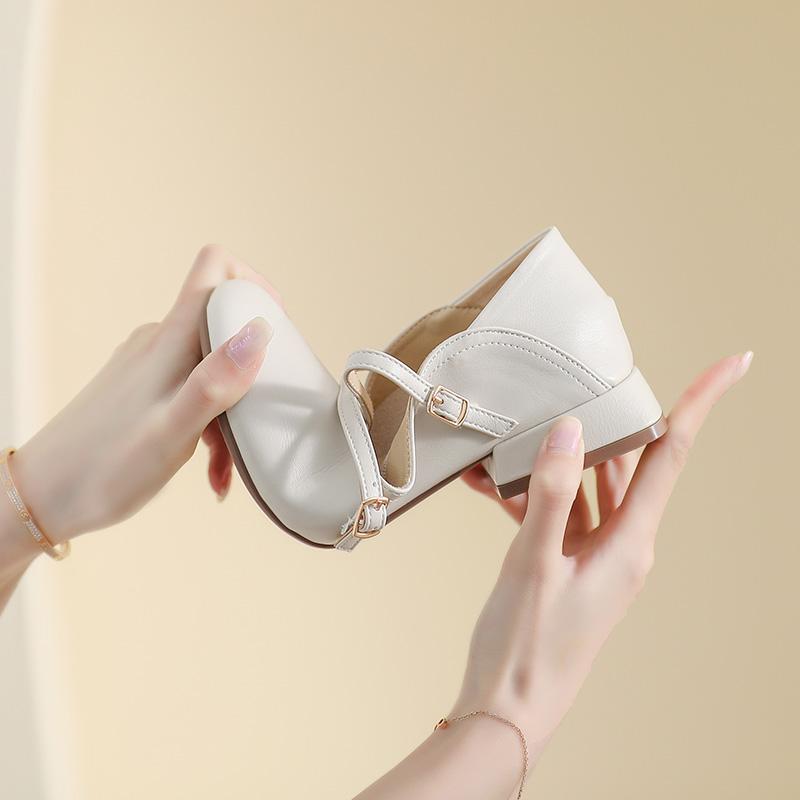 Pantofi De Damă Piele Primăvară Și Toamnă Îmbrăcăminte exterioară Ocazională Muncă Și Banchet Și Birou Tocuri Mary Jane Mari