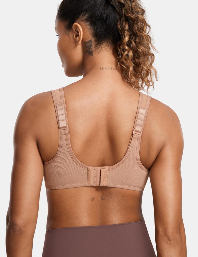 SYROKAN Sports Plus Fitness Molded Gravel F85 Women's Bra, Non-Slip, Underwired, Size, Wear, Cup, Solid, Beige,