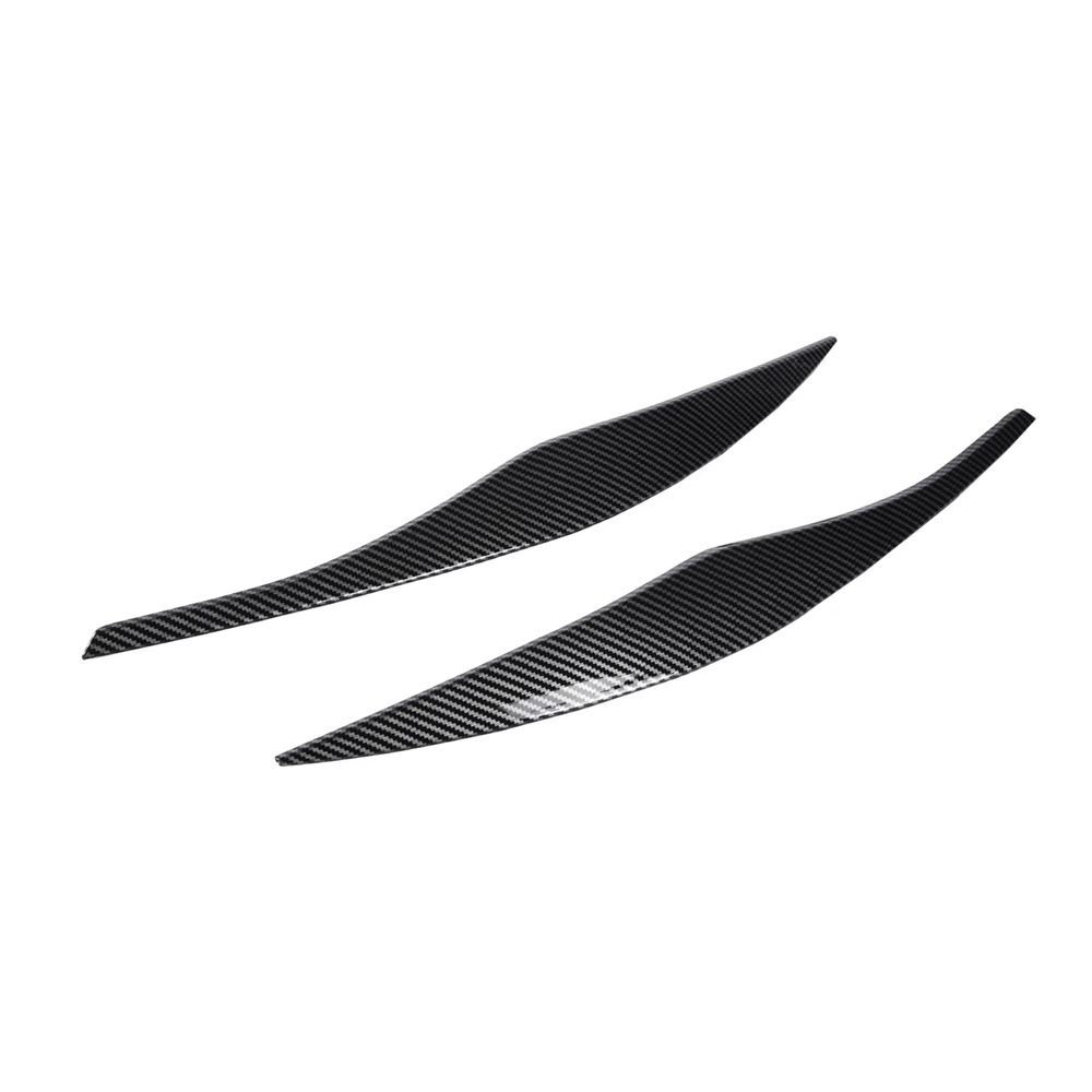 

Глянцевый Черный/Карбон Накладка на Переднюю Фару Декоративная Полоса Накладка на Бровь Отделка Наклейка Для BMW 3-й Серии E90 E91 320I 330I 2005-2012