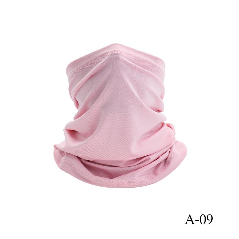 Proteção UV Cobertura Facial de Seda Gelo Tubo de Pescoço Bandana Lenço para Esportes ao Ar Livre Respirável Lenço para Caminhada Polaina de Pescoço Bandana