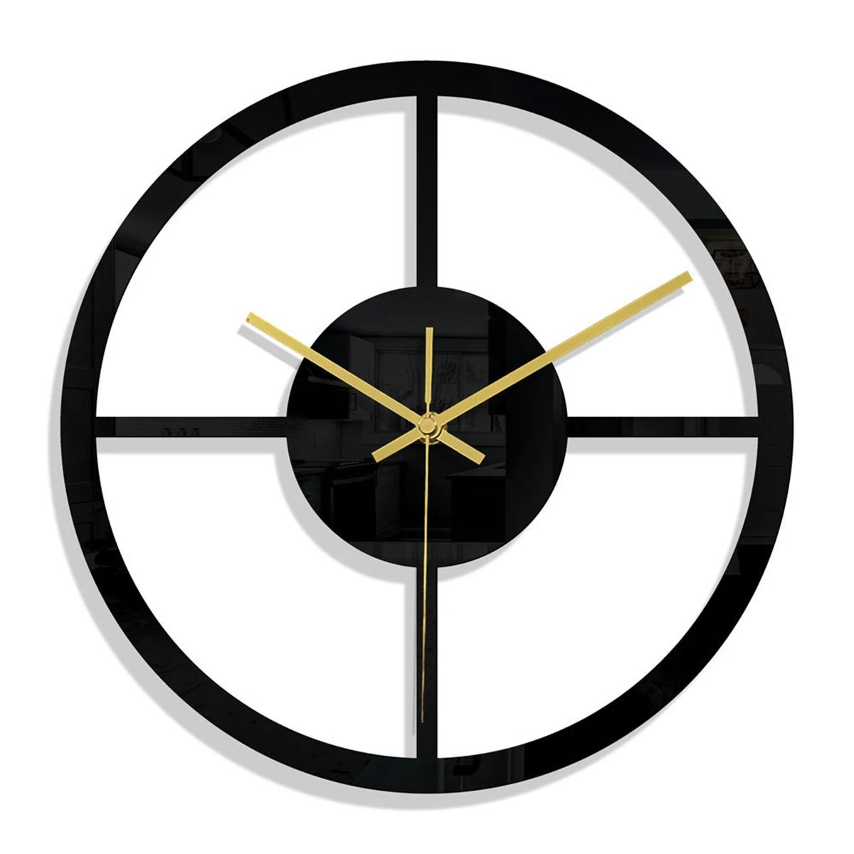 12Inch Acrylic Round Stylishs Wall Clock Decorative Wall Clock For Contemporary Home Quiet Movement Stylishs Wall Clock