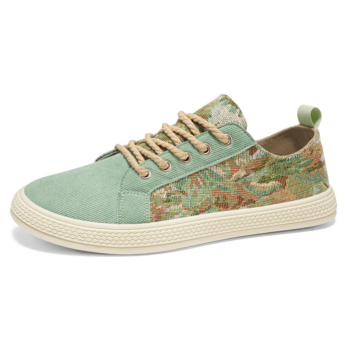 

Men Summer Lightweight Canvas Casual Board Shoes Breathable Lace Up Flat Sneakers for Daily Walking Street Fashion Travel Wear 39 чёрный