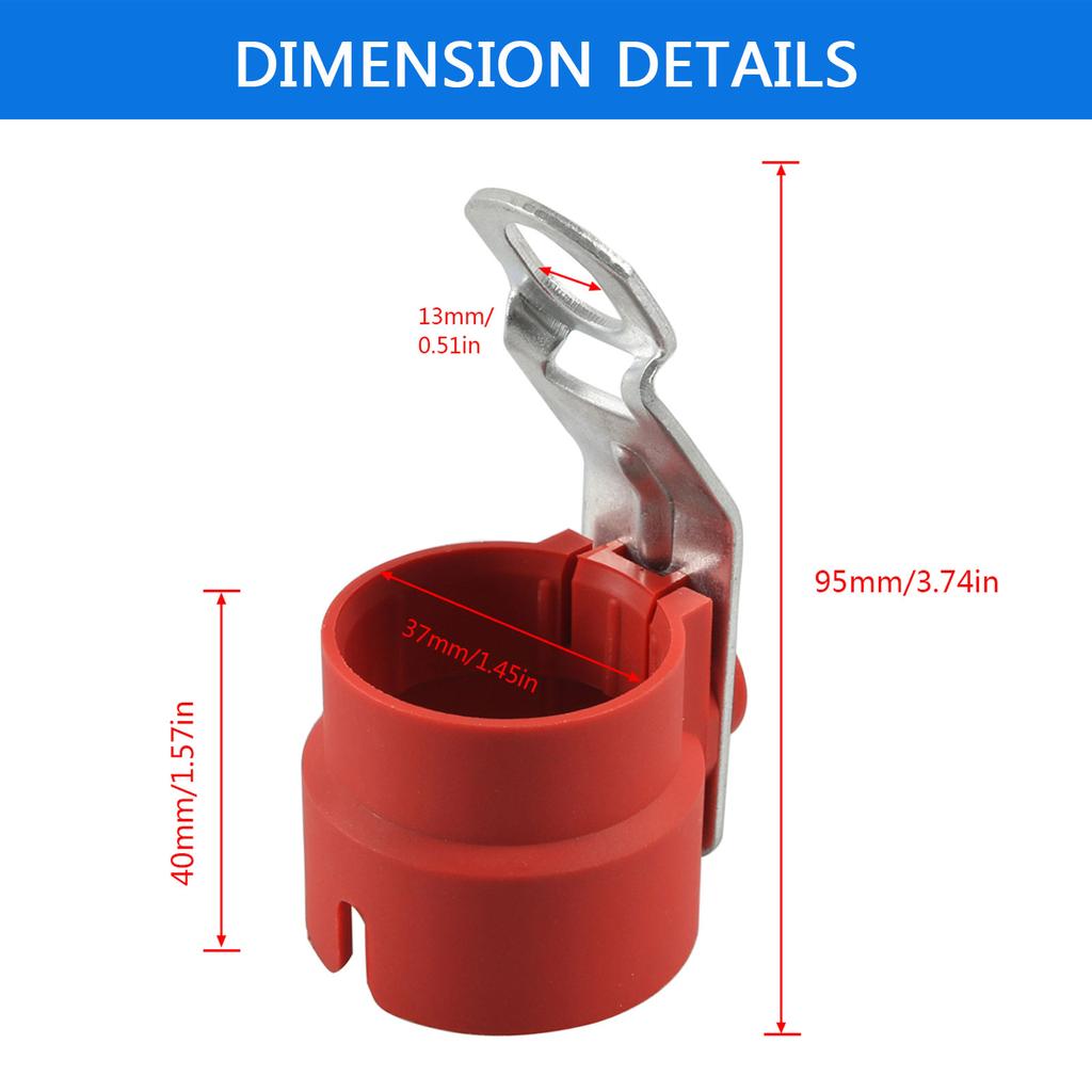 Red Trailer Plug Holder 7 Pin /13 Pin Trailer Connector Trailer Parts Mounting On Trailer Drawbar Parking Cover