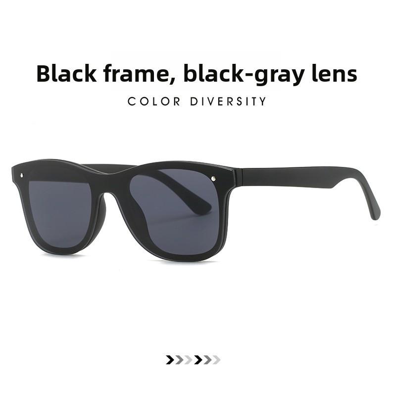 

Classic Rimless Sunglasses With Protection For Outdoor Sports And Travel Black