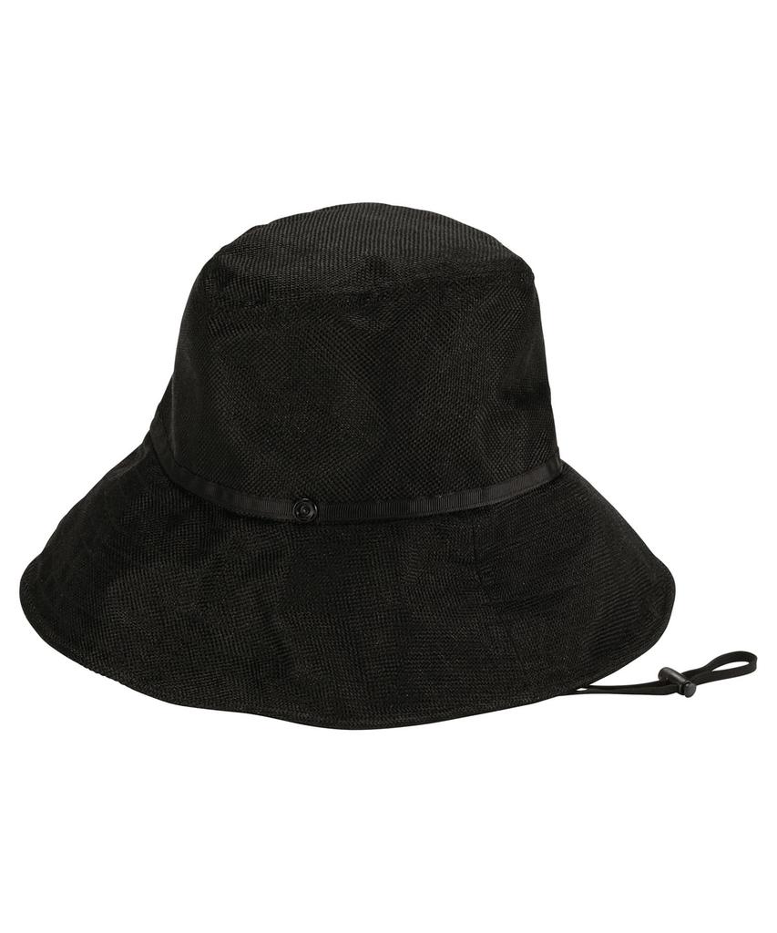 Difference Light UV Cut Cooling Cloche Hat Black Parasol Made by an Umbrella Light Blocking and UV Cut Fabric Heat Shielding Machine Washable