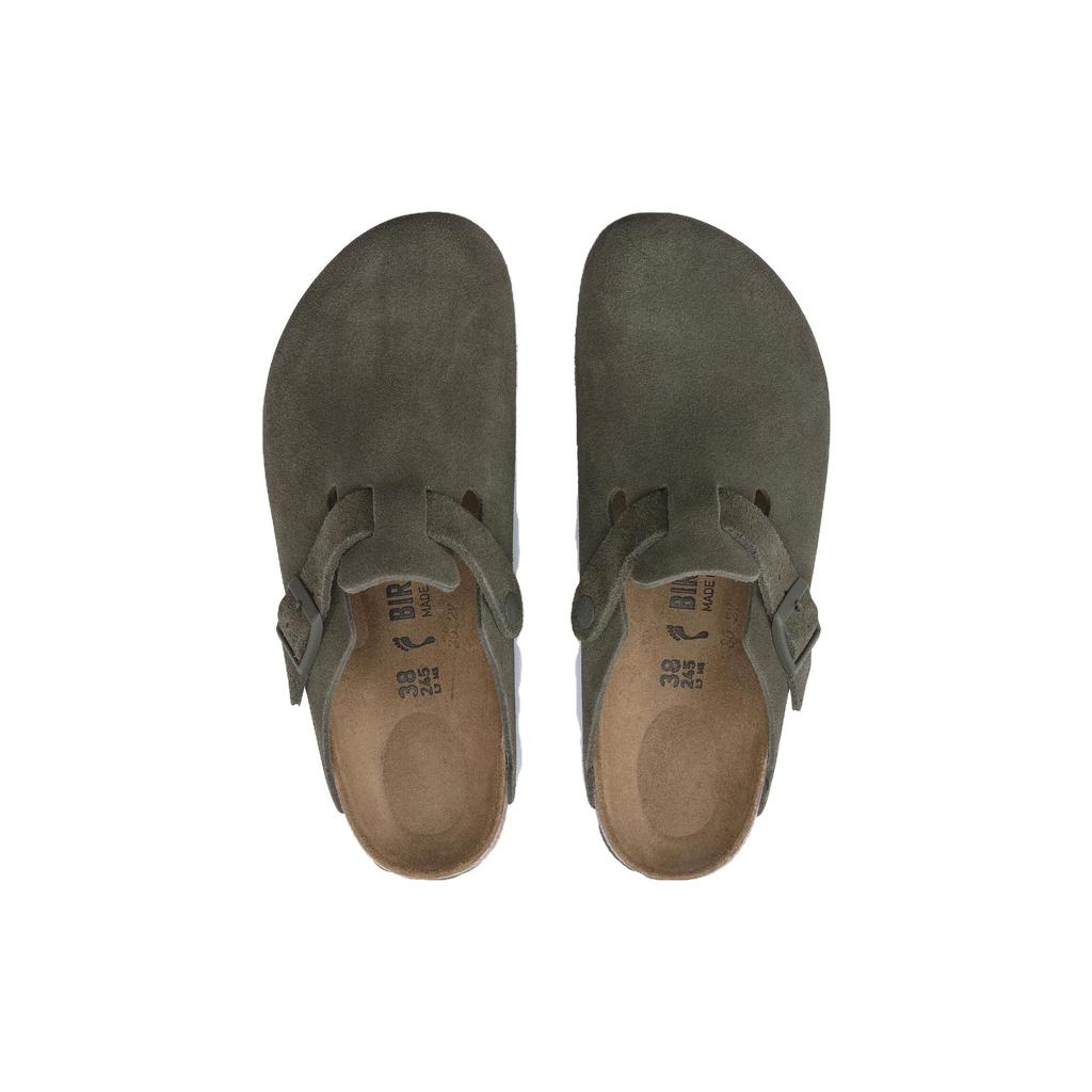 Birkenstock Boston Flat Open-Toe Fashion Sandals Unisex sandals Green 1024714