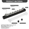 Dual Row 12 Terminal Bus Bar Kit 12 Way 150A Power Distribution Block Ground Terminal Block for Car Boat Trailer RV Wholesale