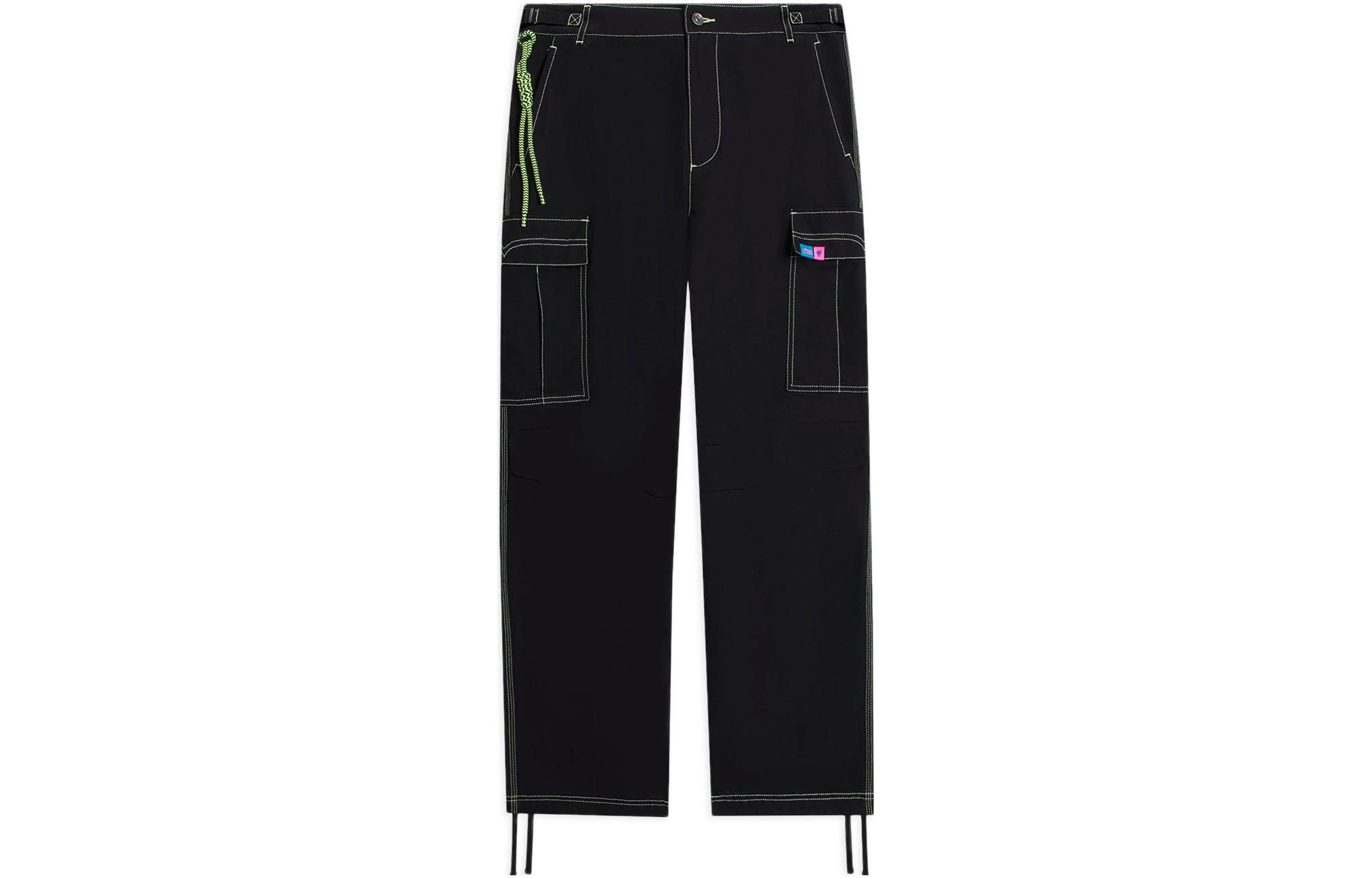 Li Ning X STEVEN HARRINGTON Casual Pants Men s Black Moderate Straight Fit Pants AKXSB73-1 XL
