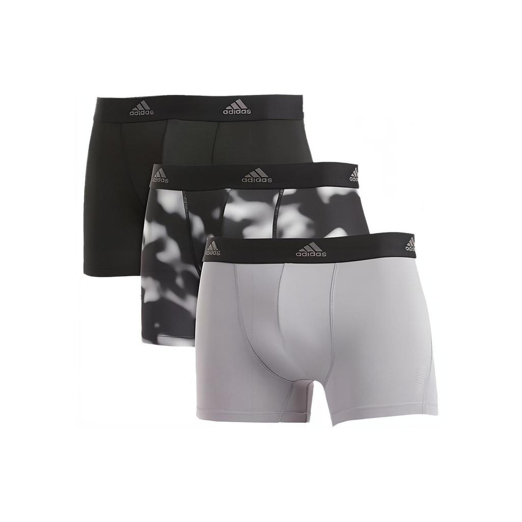 Adidas Lightweight Quick-Dry Boxer Briefs Moisture-Wicking Soft Comfortable 3-Pack Men Underwear 4A3M02-931