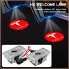2 Peças Projetor de Sombra LED para Porta de Carro Lâmpada de Boas-Vindas Sem Fio Para Tesla Modelo 3 Modelo S Modelo X Modelo Y Roadster Bobina Bonina