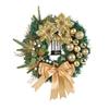 Christmas Wreath Front Door Xmas Garland with Bow Ribbon Berry Flower Decor Indoor Outdoor Winter Decoration
