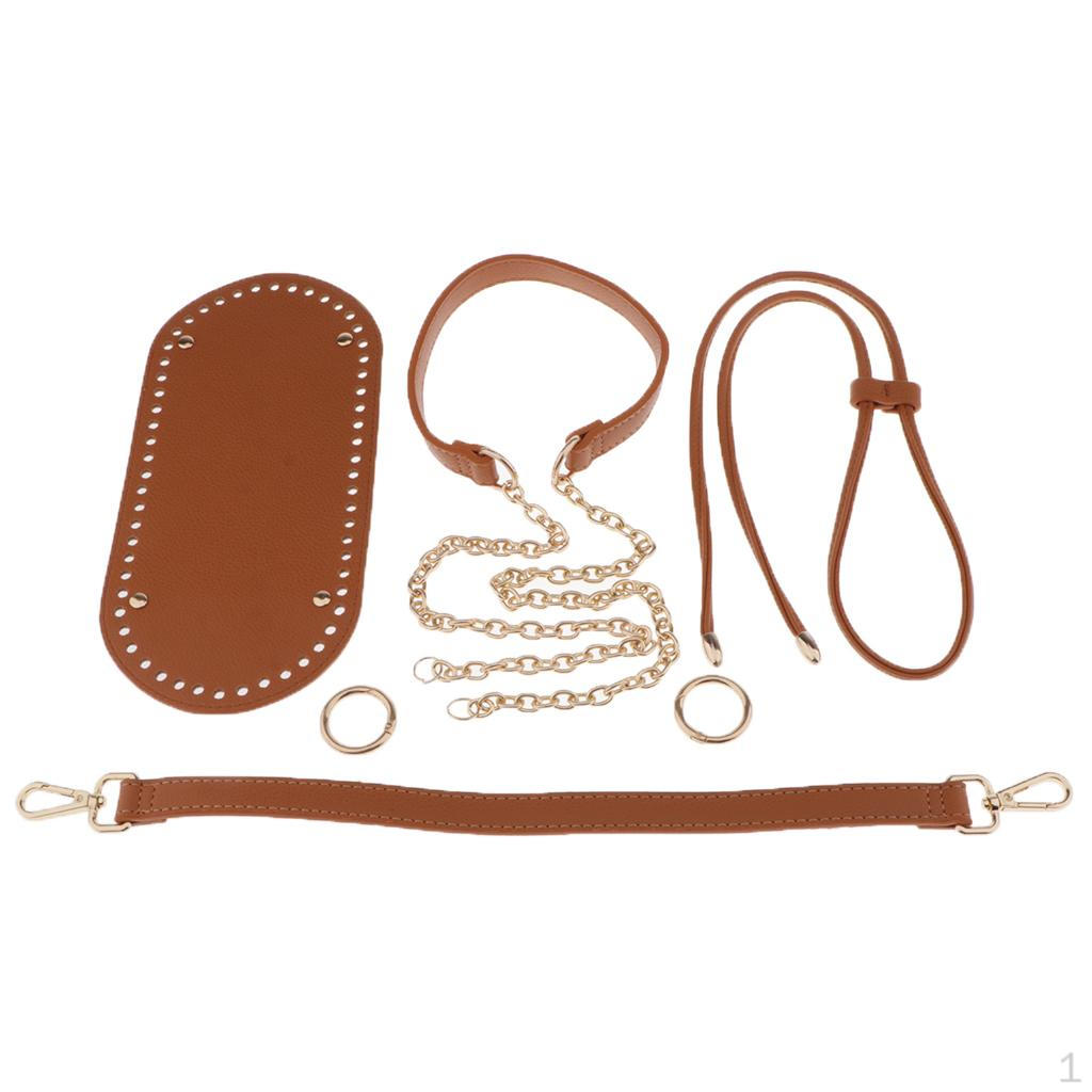 1 Set PU Leather Bag Bottom Drawstring Making Accessories