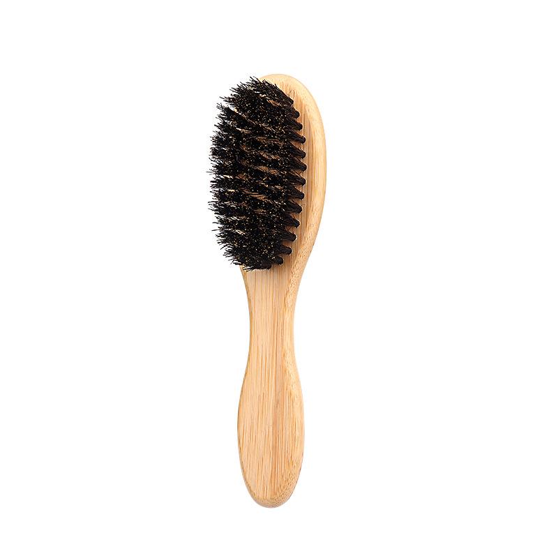 Men's Multi-functional Boar Bristle Brush: Hair, Beard Care, and Styling Comb