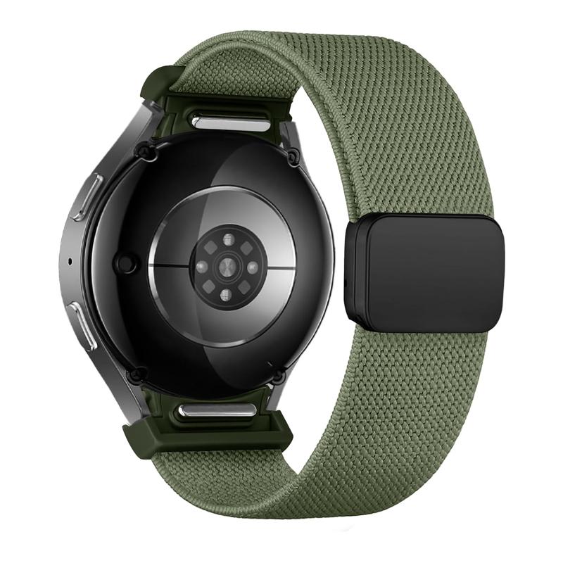Band For Samsung Galaxy Watch 7/6/5/4/5 Pro 44mm 40mm No Gaps Magnetic Nylon sport correa bracelet Galaxy watch 6 classic Straps