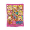 Cartoon Retro Kinder Vintage Komödie Mädchen Lizzie McGuire Strickdecken Wolldecke Bettwäsche Sofa Tagesdecke