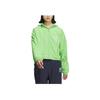 Adidas Logo Jacket Solid Color Short Sport Casual Hooded Jacket Women Jackets Acid-Green JI6883