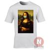 Mona Lisa Face Mask T-shirt Aesthetic Vaporwave Classic Art Socially Aware Tee