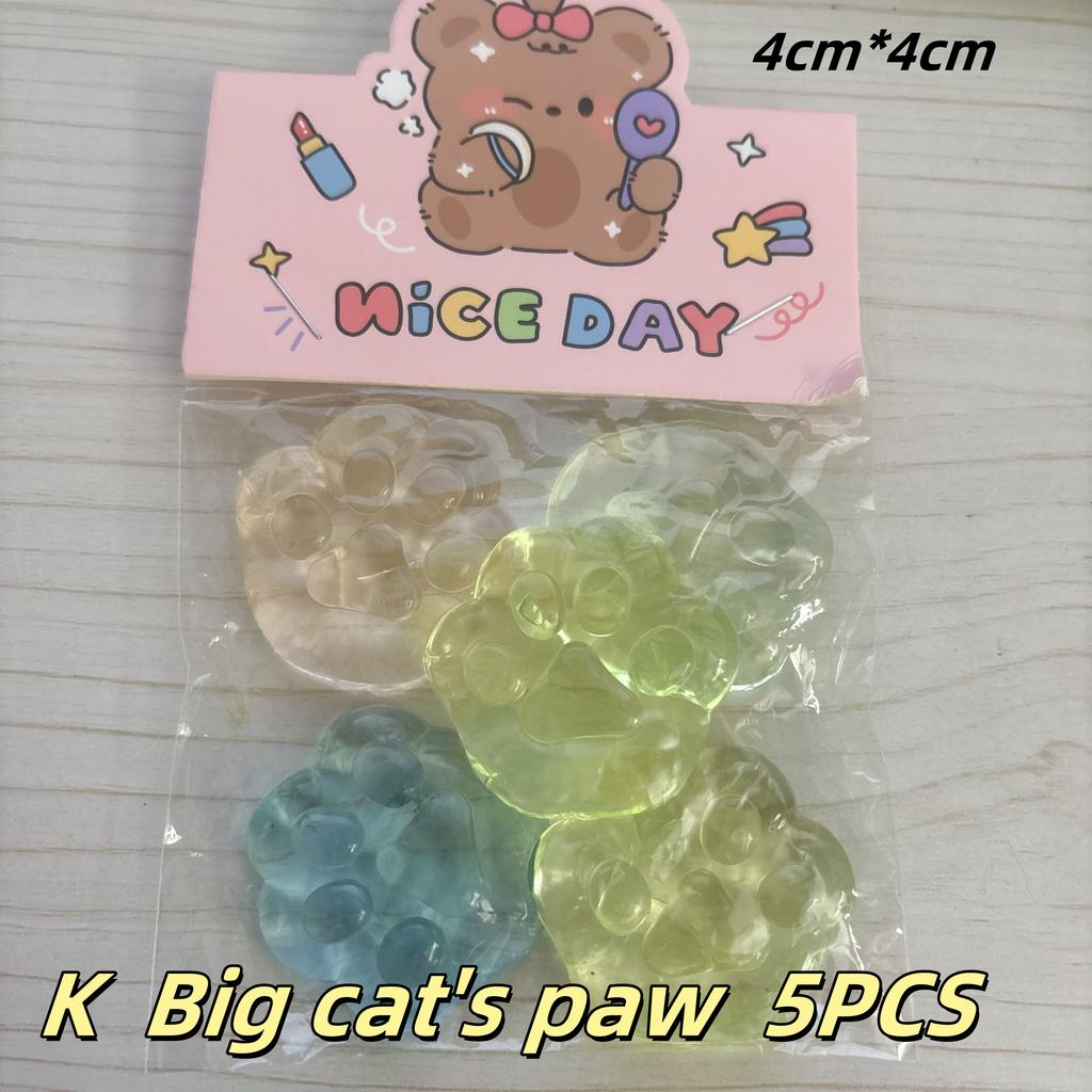 Jucărie Fidget Jucării Mini Squishy Cub de Gheață Mochi Mingie Anti-stres Jucărie Kawaii Cub Transparent lăbuță de pisică pește Jucărie de Strâns pentru Ameliorarea Stresului