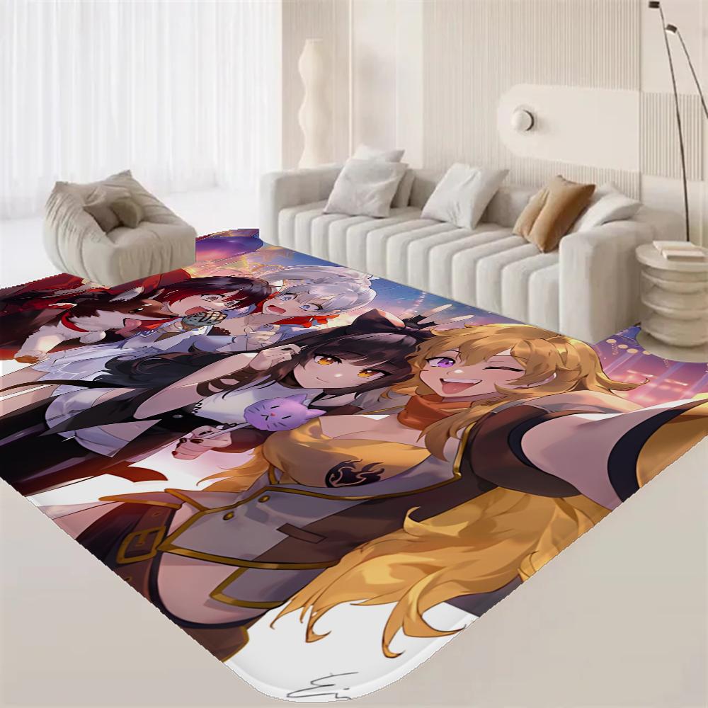 Anime Characters R-RWBY Bathroom Mat INS Style Soft Bedroom Floor House Laundry Room Mat Anti-skid Welcome Doormat