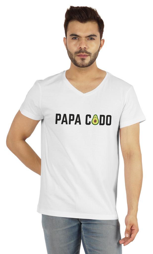 Inkmeso Herren Bedruckt   Papa Codo   T-Shirt Für Papa Lustiges Zitat T-Shirt Baumwolljersey