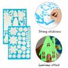Glow In The Dark Christmas Window Wall Stickers Snowflake Window Glass Stickers  Xmas