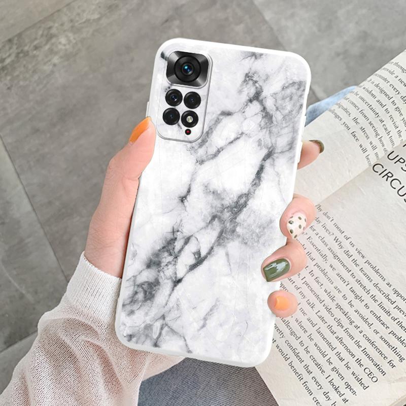 Marble Pattern Phone Case For Redmi Note 11 Pro Protective Cover Case Pink Silicon Soft Funda For Xiaomi Redmi 13C Note 13 4G
