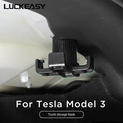 LUCKEASY Tesla Model 3 Y İç Mekan Modifikasyonu Fonksiyonel Aksesuarlar model3 2023 Araba Bagajı Bagajı Uygun Kanca