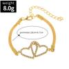 Bracelet High Quality Couple Bracelets Heart Charm Jewelry Shiny Lover Jewelry Gift For Gift Valentine'S Day Special Occasions