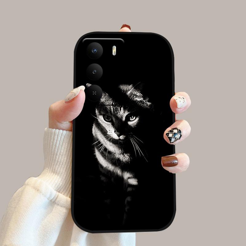 For Realme V60 Pro Case V 60 Pro Silicone Soft TPU Phone Bumper Cover For Realme 14x 5G Fashion Cute Cartoon Protective Fundas