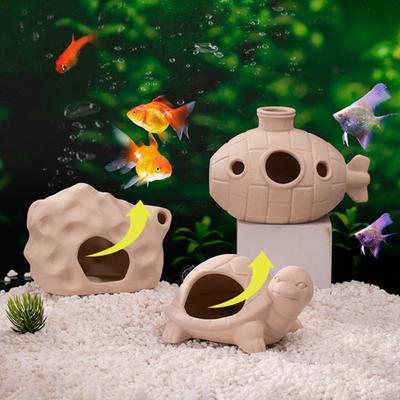 Abri pour aquarium Exquis Durable Forme Unique Ornement d'aménagement paysager d'aquarium en céramique Accessoires pour aquarium