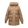 Winter Thickened Mid-length Padded Jacket Women's Loose Large Size Hooded Padded Jacket Fashion Padded Jacket Cold-proof